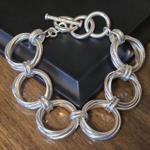 Vintage Silpada Sterling Silver Links Bracelet